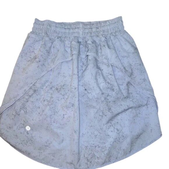 Lululemon Hotty Hot High-Rise Skirt *Long *Gravel Dust Pastel Blue Multi - Picture 4 of 10